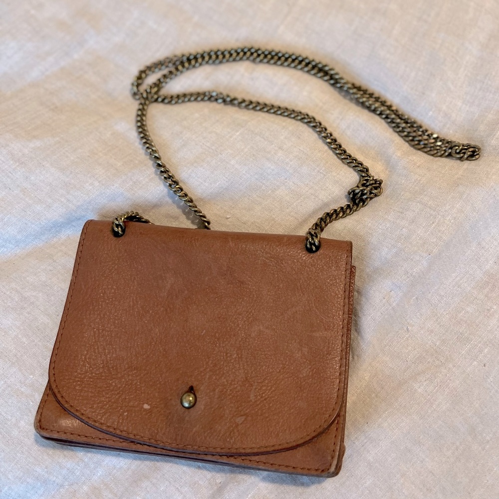 Brown leather bag